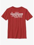 Marvel Guardians of the Galaxy Holiday Special Logo Youth T-Shirt, RED, hi-res