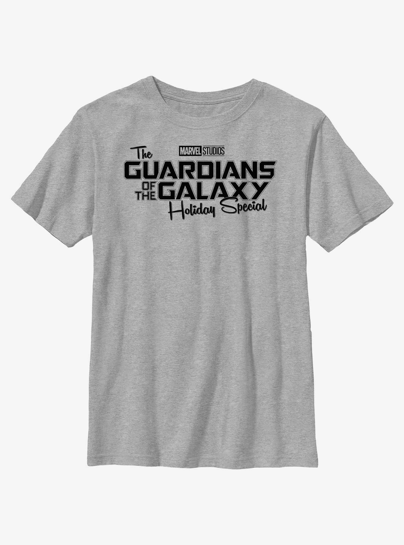 Marvel Guardians of the Galaxy Holiday Special Logo Youth T-Shirt, ATH HTR, hi-res