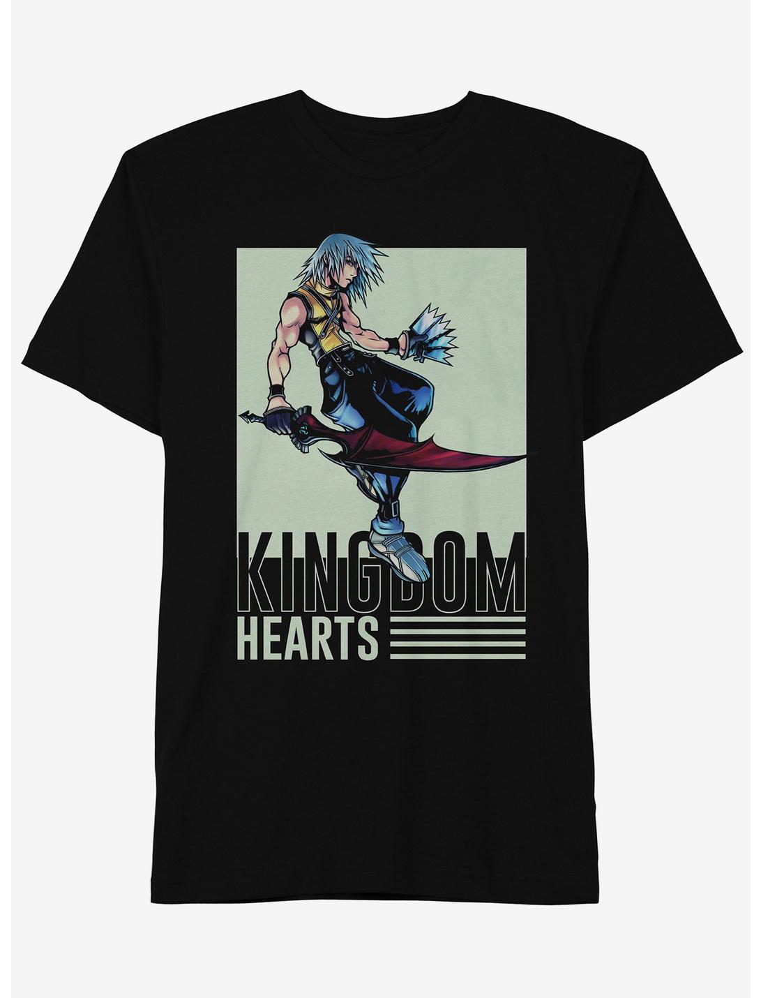 Kingdom Hearts Riku Action Portrait T-Shirt, BLACK, hi-res