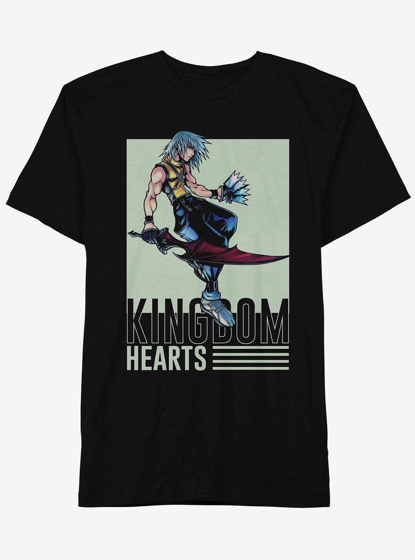 Kingdom Hearts Riku Action Portrait T-Shirt, BLACK, hi-res