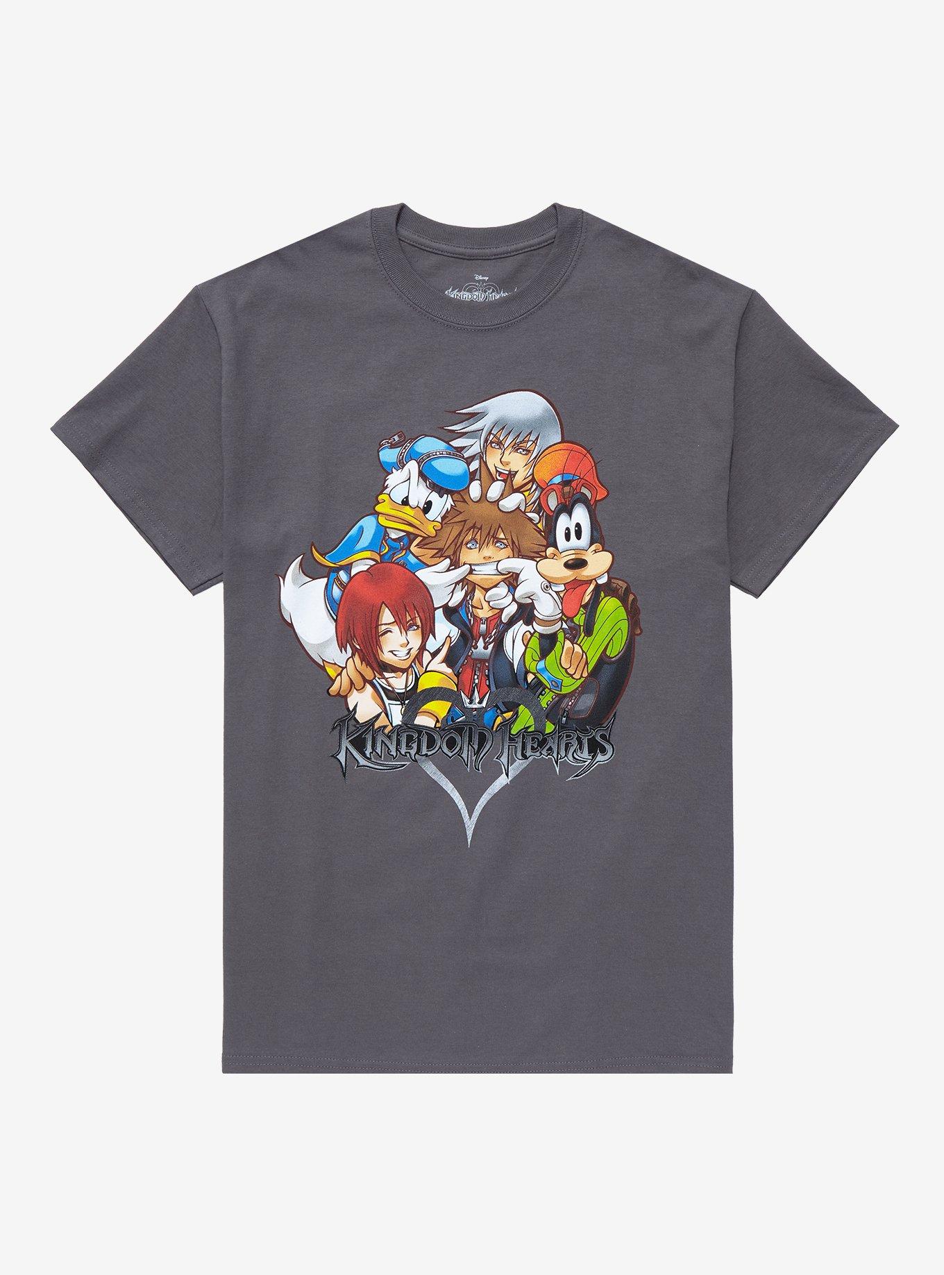 Disney Kingdom Hearts Smiling T-Shirt, CHARCOAL, hi-res