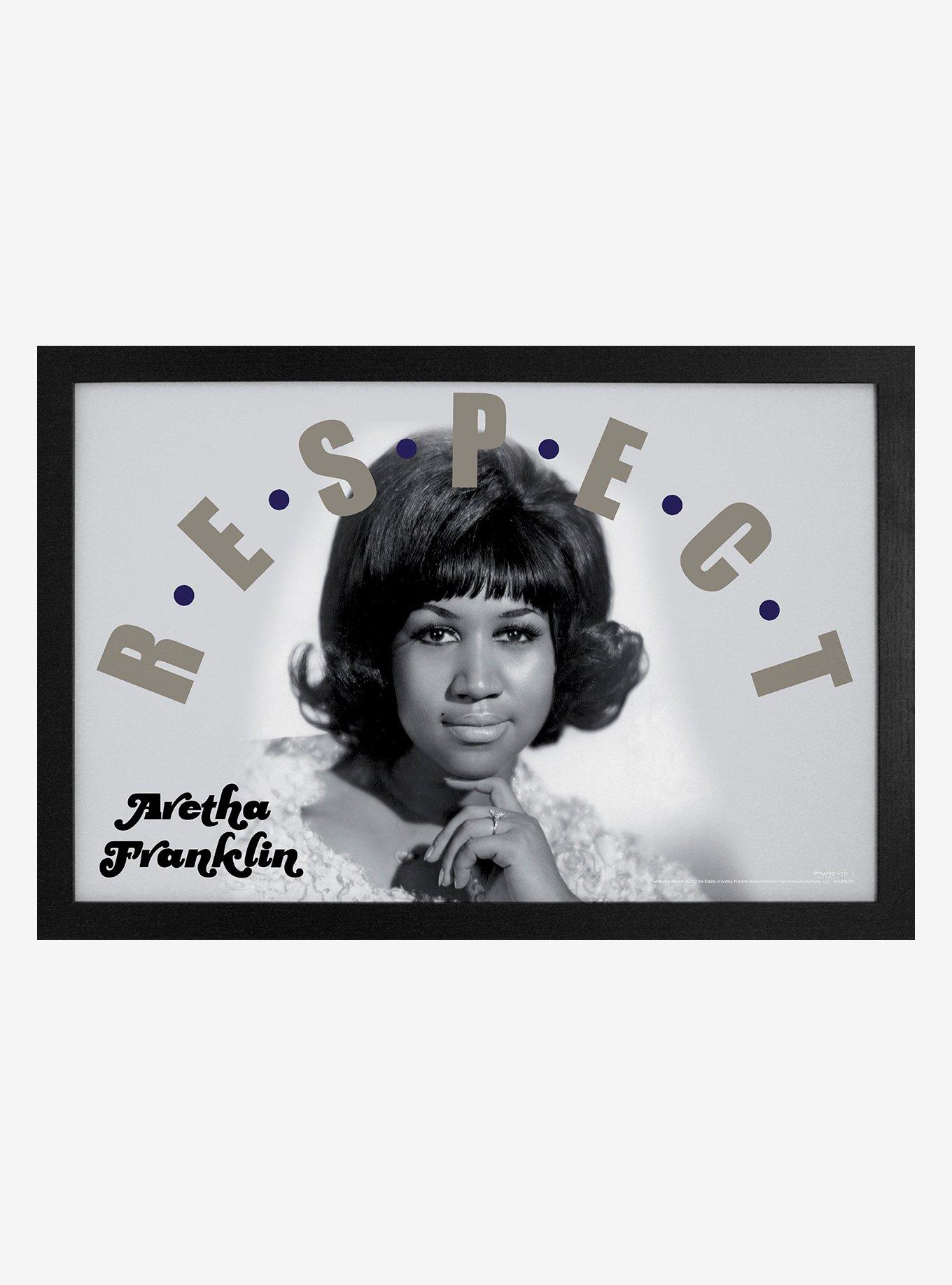 Aretha Franklin R.E.S.P.E.C.T. Framed Wood Wall Art, , hi-res