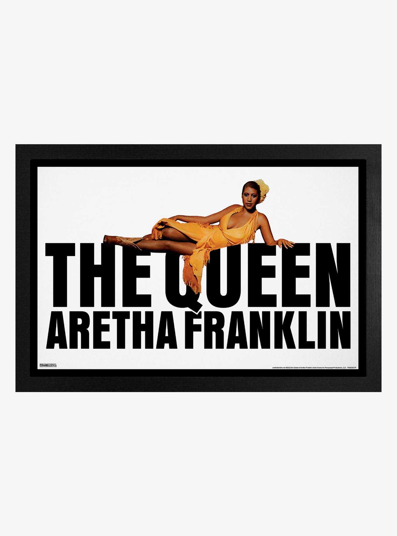 Aretha Franklin The Queen Framed Wood Wall Art, , hi-res