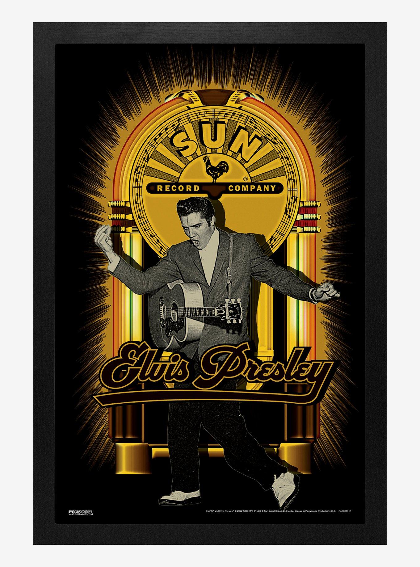 Sun Records Elvis Jukebox Framed Wood Wall Art | Hot Topic