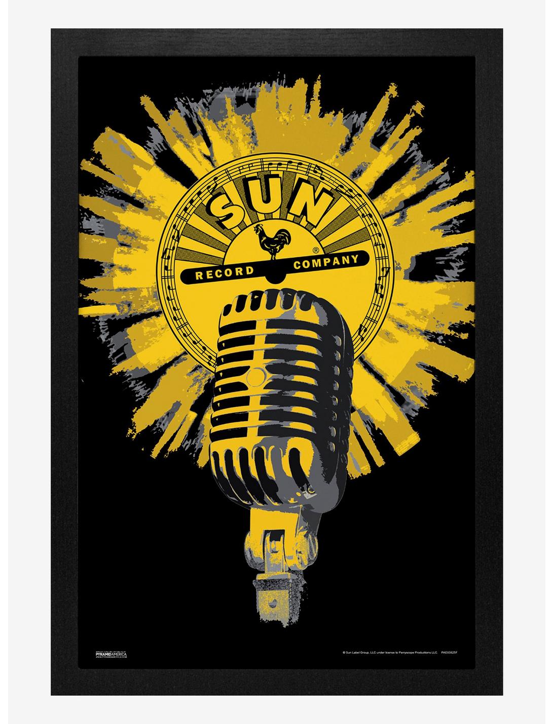 Sun Records Microphone Framed Wood Wall Art, , hi-res