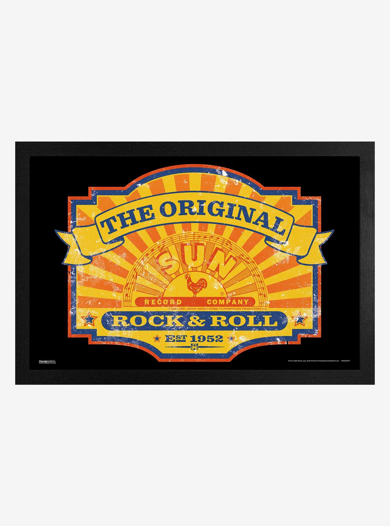 Sun Records The Original Rock & Roll Framed Wood Wall Art, , hi-res
