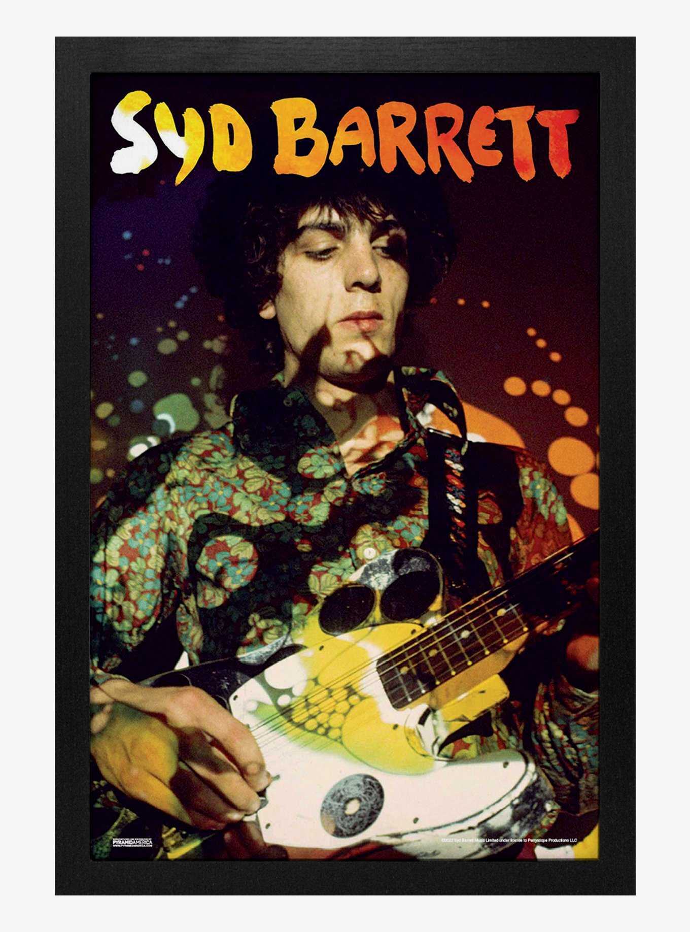 Syd Barrett Psychedelic Live Framed Wood Wall Art, , hi-res