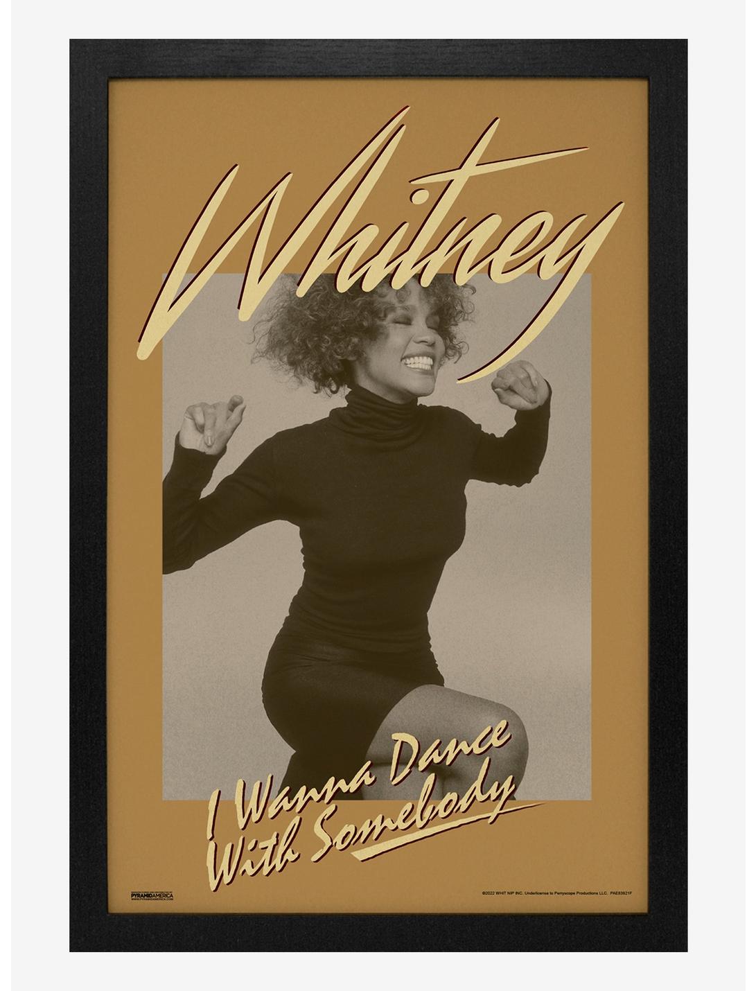 Whitney Houston Dance Excited Framed Wood Wall Art, , hi-res