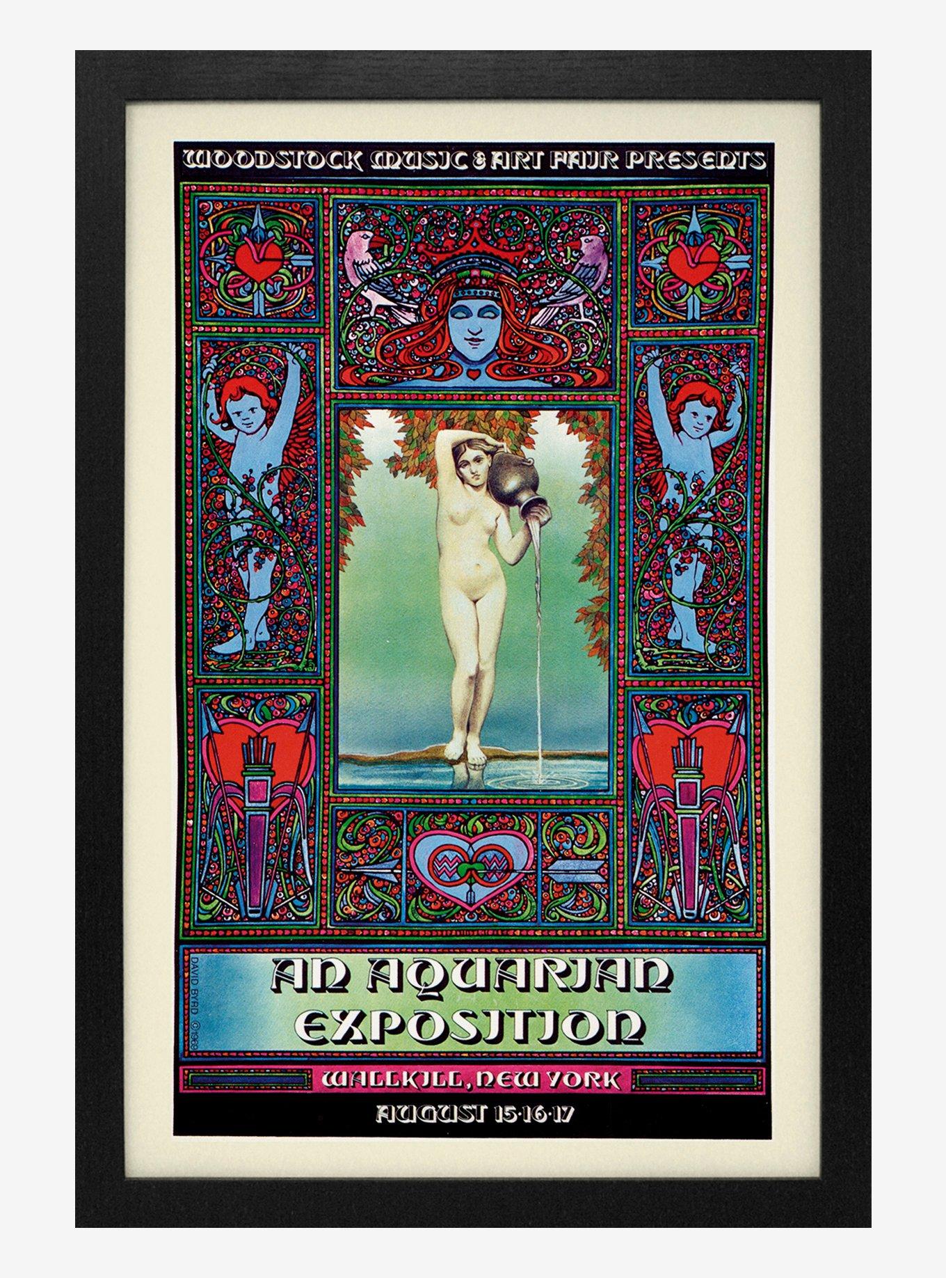 Woodstock Aquarian Exposition Framed Wood Wall Art, , hi-res