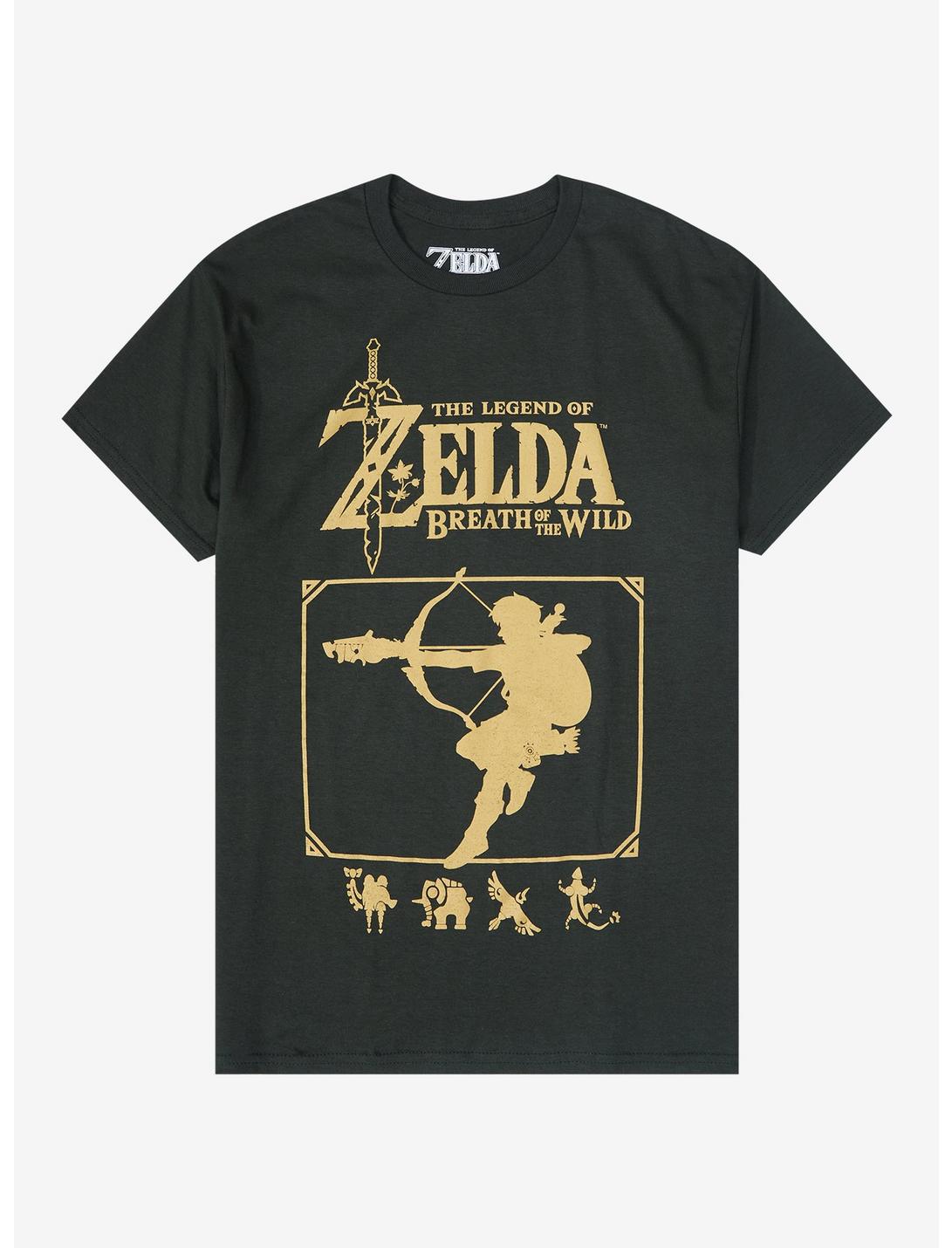 The Legend Of Zelda: Breath Of The Wild Divine Beasts T-Shirt, GREEN, hi-res
