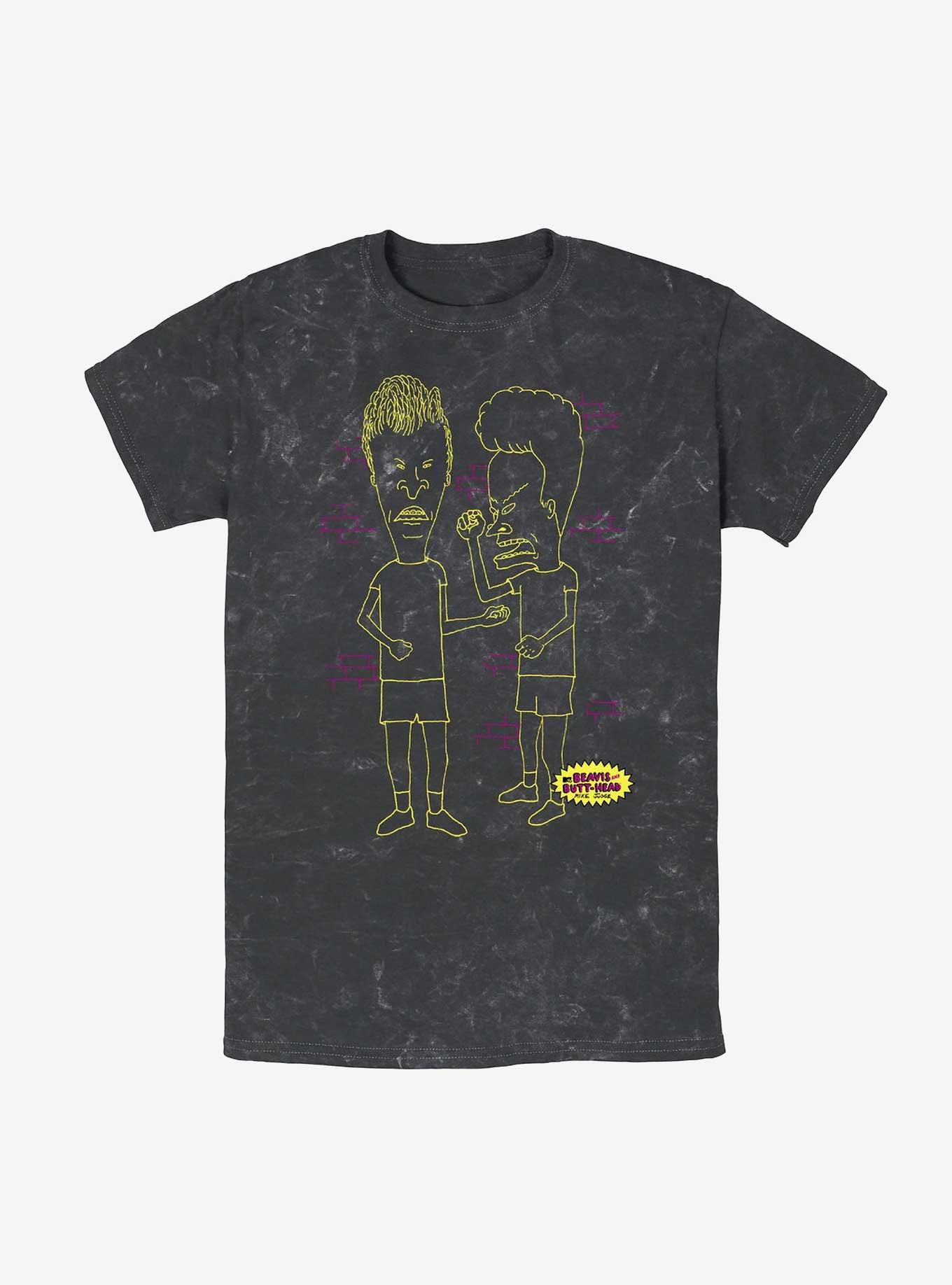 Beavis and Butt-Head Angry Boys Mineral Wash T-Shirt, , hi-res