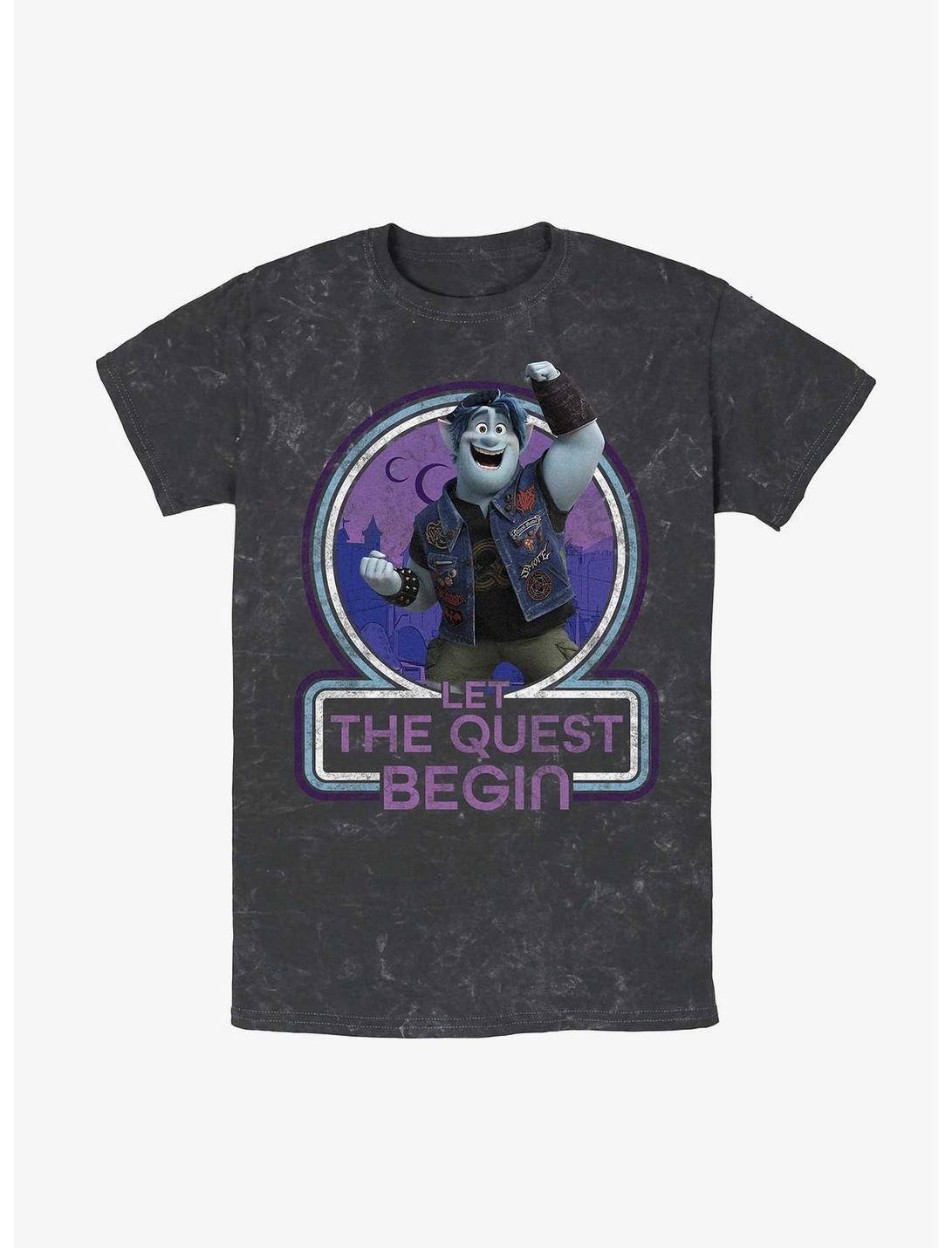 Disney Pixar Onward Begin Quest Mineral Wash T-Shirt, BLACK, hi-res