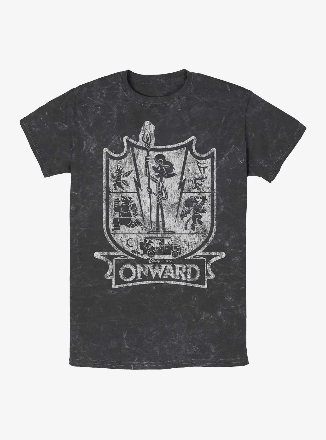Disney Pixar Onward Crest Mineral Wash T-Shirt, , hi-res