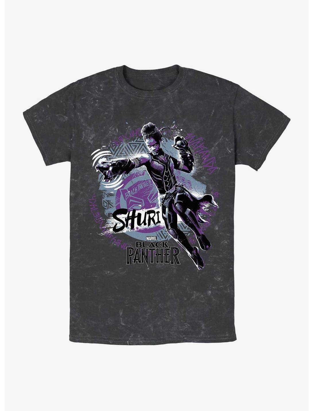 Marvel Black Panther Shuri Mineral Wash T-Shirt, BLACK, hi-res