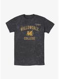 Disney Pixar Onward Willowdale College Mineral Wash T-Shirt, BLACK, hi-res