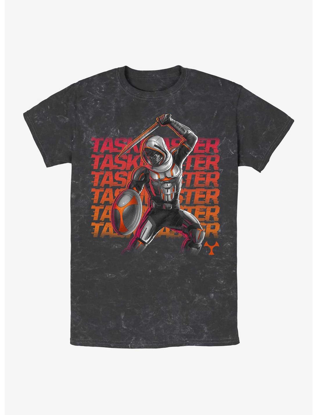 Marvel Black Widow The Taskmaster Mineral Wash T-Shirt, BLACK, hi-res