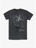 Disney Princesses Ariel and Sebastian Mineral Wash T-Shirt, BLACK, hi-res