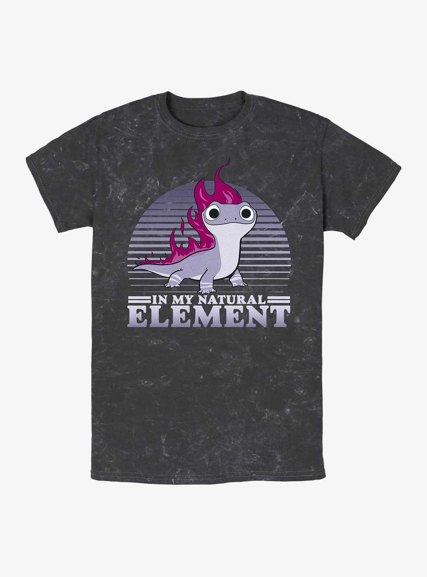 Disney Frozen 2 Bruni In My Natural Element Mineral Wash T-Shirt, BLACK, hi-res