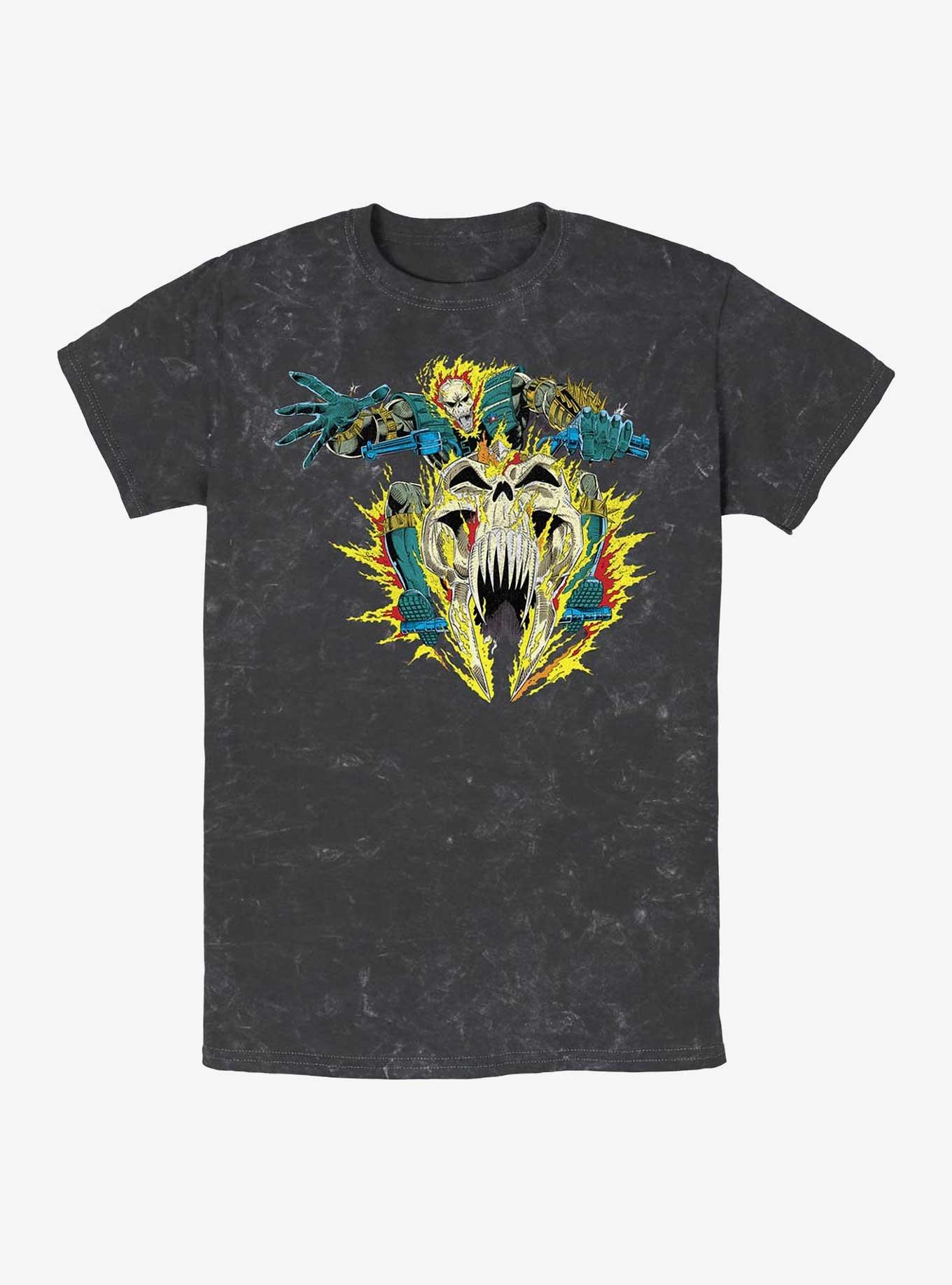 Marvel Ghost Rider Mineral Wash T-Shirt, BLACK, hi-res