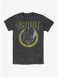 Marvel Grunge Groot Mineral Wash T-Shirt, BLACK, hi-res