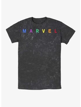 Marvel Rainbow Logo Mineral Wash T-Shirt, , hi-res
