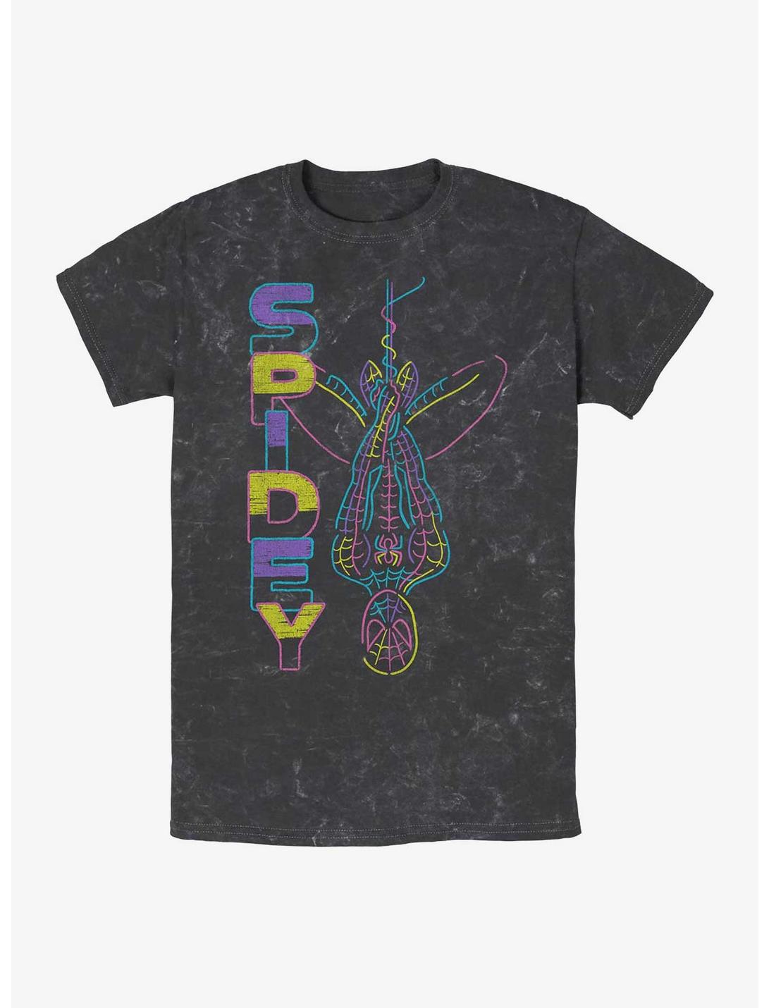 Marvel Spidey Vibes Mineral Wash T-Shirt, BLACK, hi-res