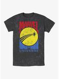 Marvel Universe logo Mineral Wash T-Shirt, BLACK, hi-res