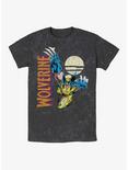 Marvel Wolverine Night Mineral Wash T-Shirt, BLACK, hi-res