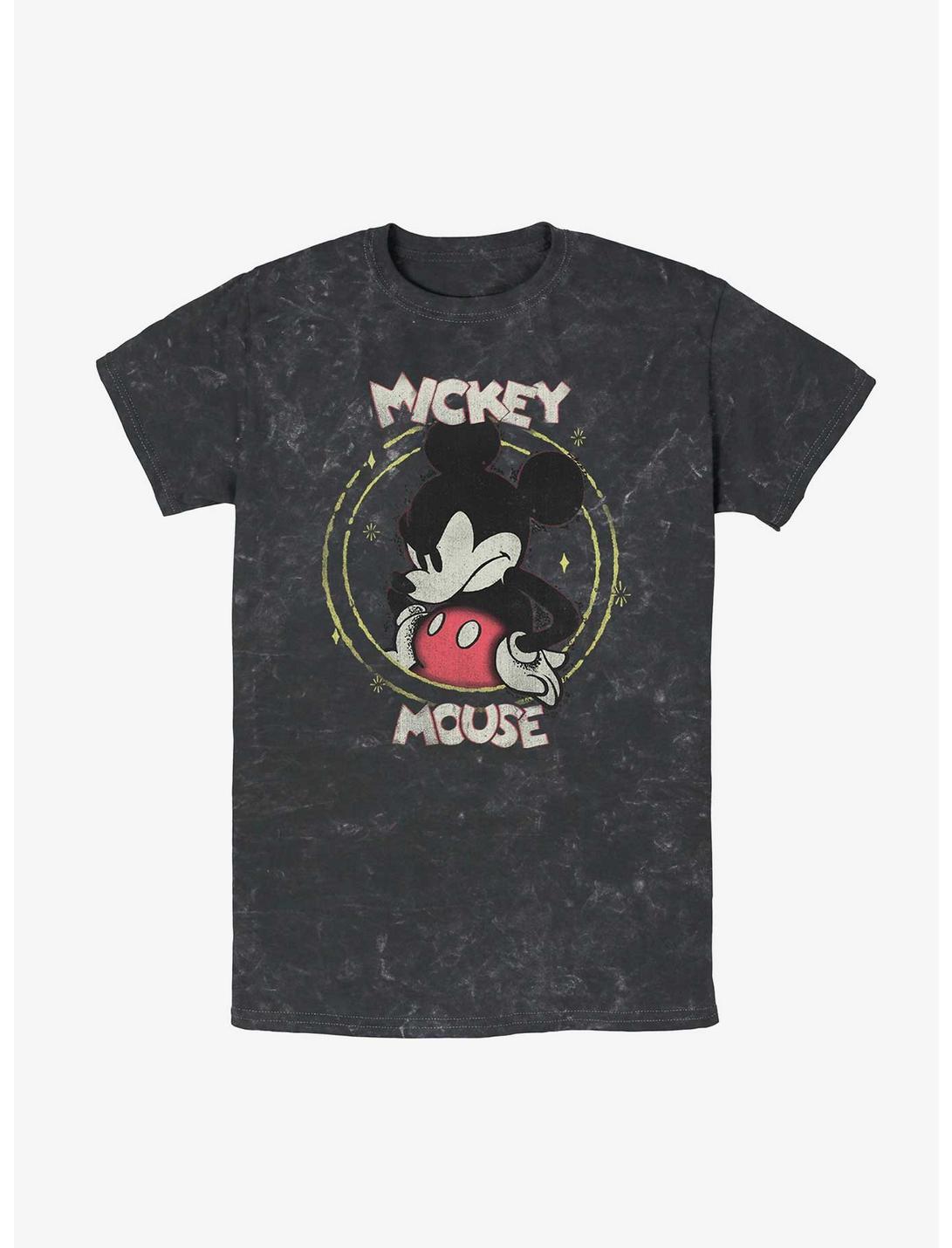 Disney Mickey Mouse Gritty Mickey Mineral Wash T-Shirt, BLACK, hi-res