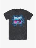 MTV Music Strikes Again Mineral Wash T-Shirt, BLACK, hi-res