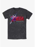 Nintendo The Legend of Zelda: Ocarina of Time Mineral Wash T-Shirt, BLACK, hi-res