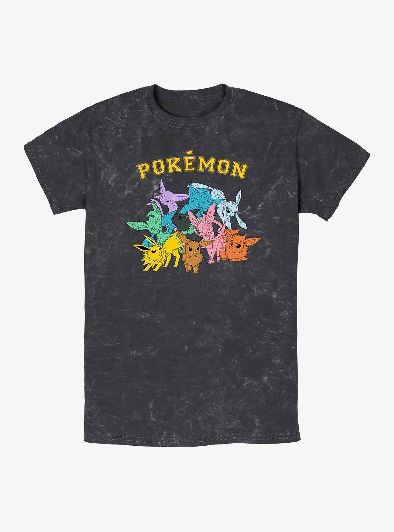 Pokemon Gotta Catch Eeveelutions Mineral Wash T-Shirt, , hi-res