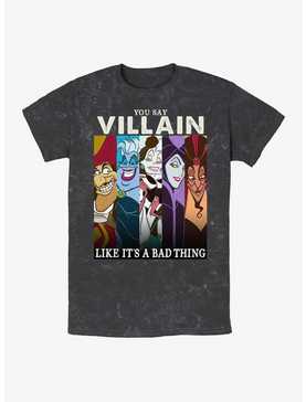 Disney Villains You Say Villain Like It's A Bad Thing Mineral Wash T-Shirt, , hi-res