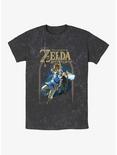 Nintendo Zelda Wild Arch Mineral Wash T-Shirt, BLACK, hi-res