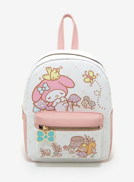 Sanrio x Hot Topic My Melody deals & Kuromi Loungefly Mini Backpack and Pin Bundle