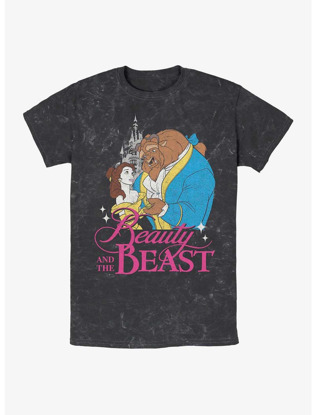 Disney Beauty and the Beast Classic Mineral Wash T-Shirt, BLACK, hi-res