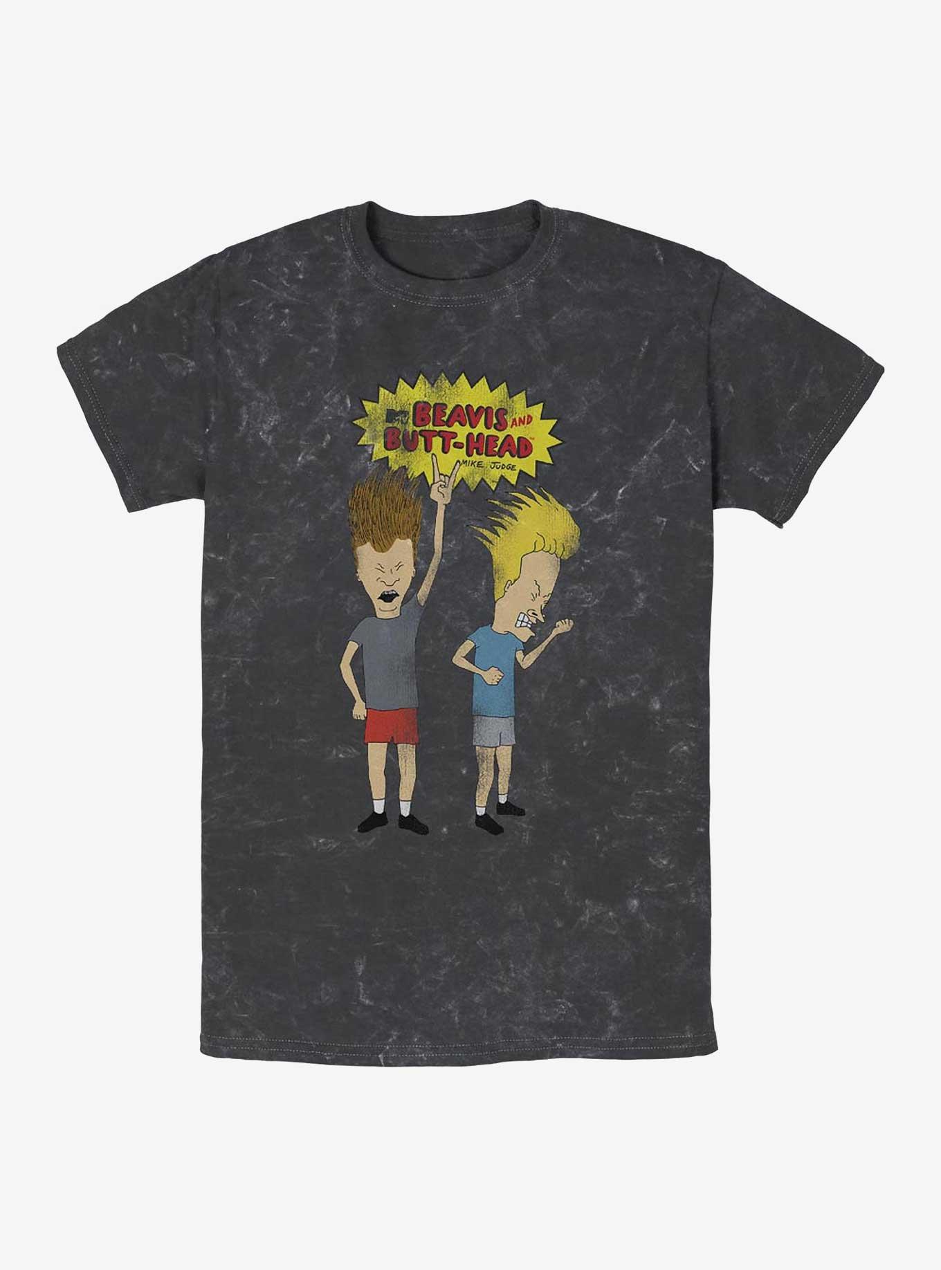 Beavis and Butt-Head Air Guitar Jam Mineral Wash T-Shirt, , hi-res