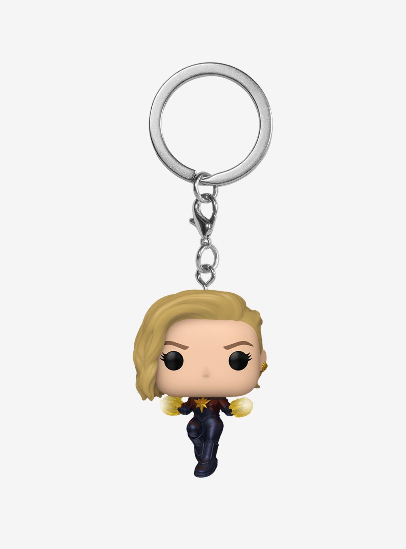 Funko Pocket Pop! Marvel The Marvels Captain Marvel Vinyl Bobble-Head Keychain, , hi-res