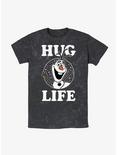 Disney Frozen Olaf Hug Life Mineral Wash T-Shirt, BLACK, hi-res