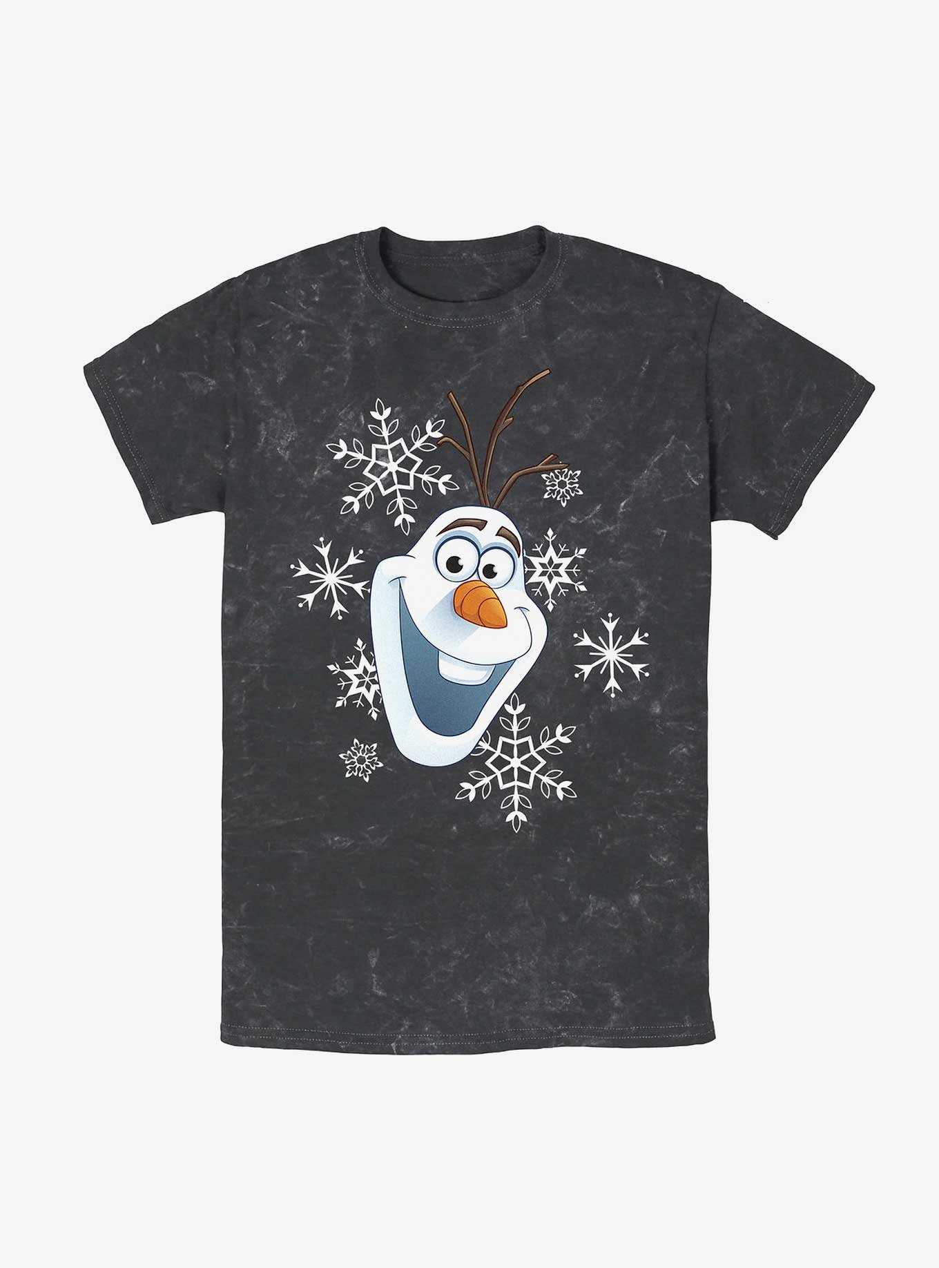 Disney Frozen Olaf Snowflakes Mineral Wash T-Shirt, , hi-res