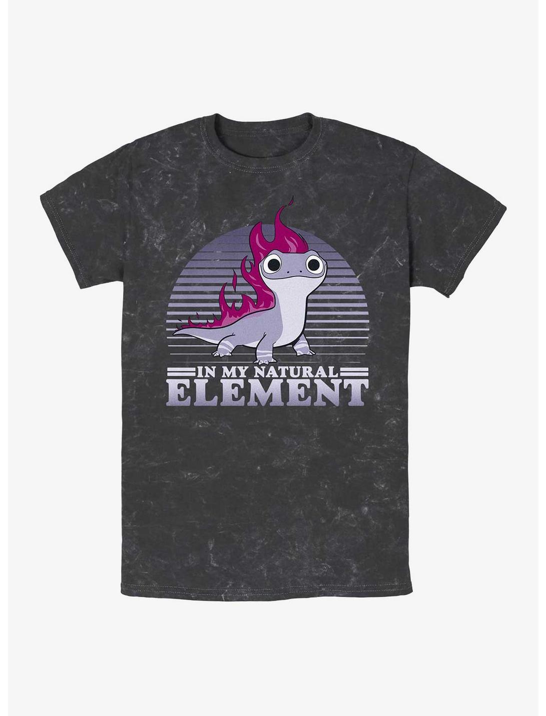 Disney Frozen 2 Bruni In My Natural Element Mineral Wash T-Shirt, BLACK, hi-res