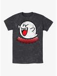 Super Mario Boo Ghost Mineral Wash T-Shirt, BLACK, hi-res