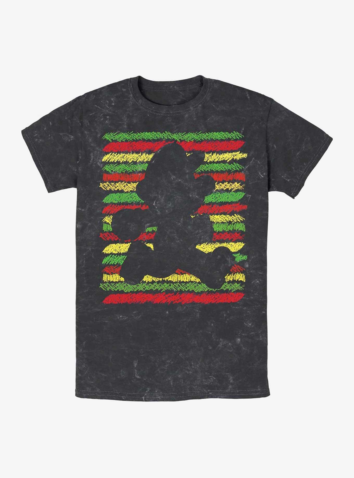 Nintendo Mario Overlay Mineral Wash T-Shirt, BLACK, hi-res