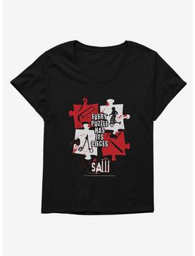 Saw Puzzle Pieces Womens T-Shirt Plus Size, , hi-res