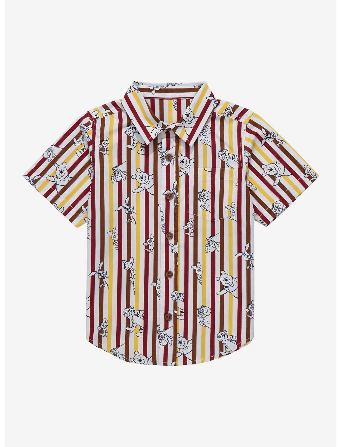Disney Winnie the Pooh Multi-Stripe Toddler Woven Button-Up - BoxLunch Exclusive, MULTI STRIPE, hi-res