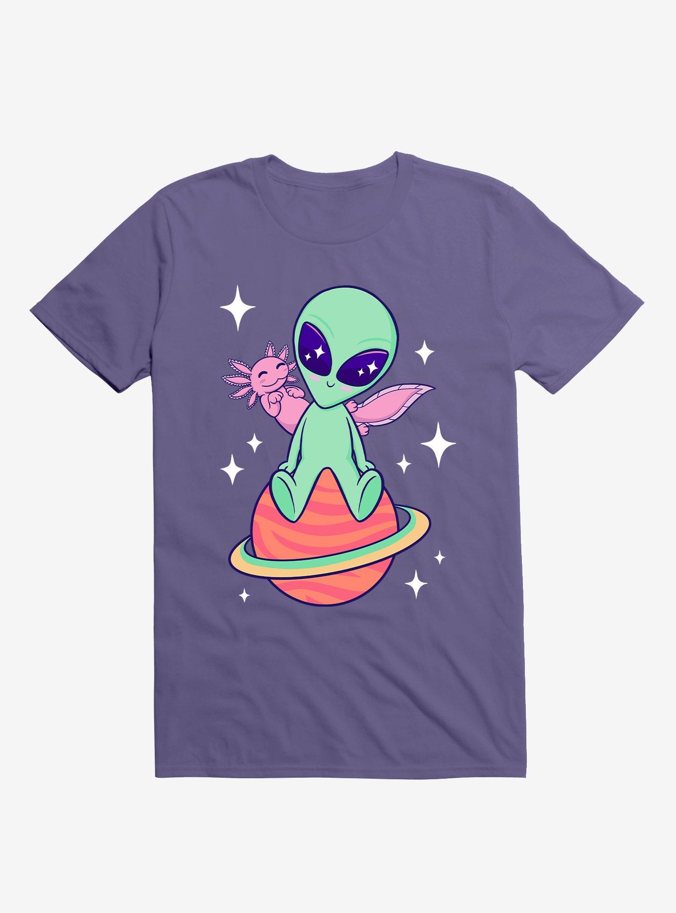 Alien Axolotl T-Shirt, LAVENDER, hi-res