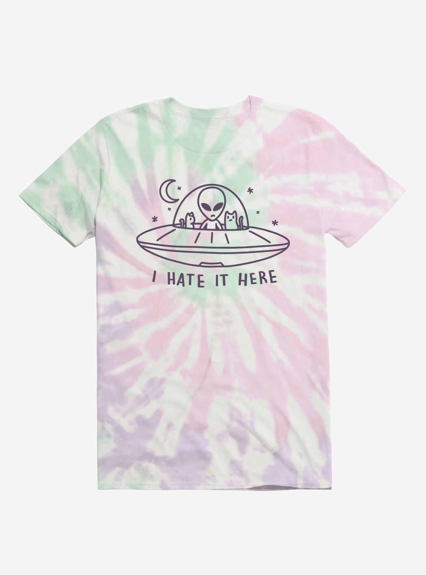 Alien Hate It Here Tie-Dye T-Shirt, MULTI, hi-res