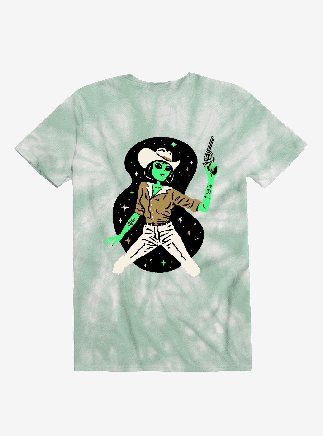 Alien Cowgirl Tie-Dye T-Shirt, MULTI, hi-res