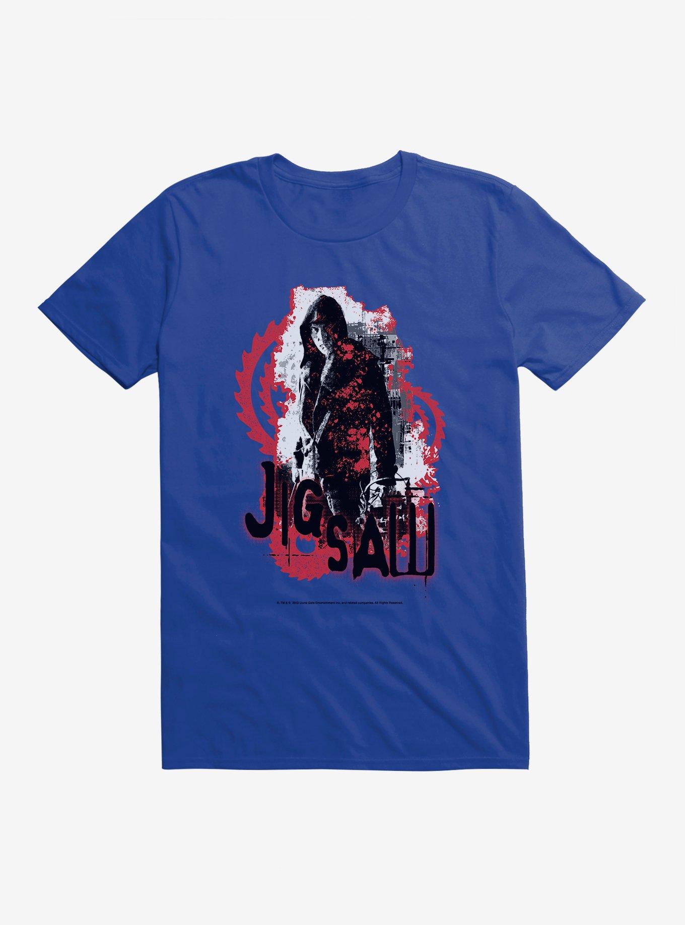 Saw Jigsaw T-Shirt, ROYAL, hi-res