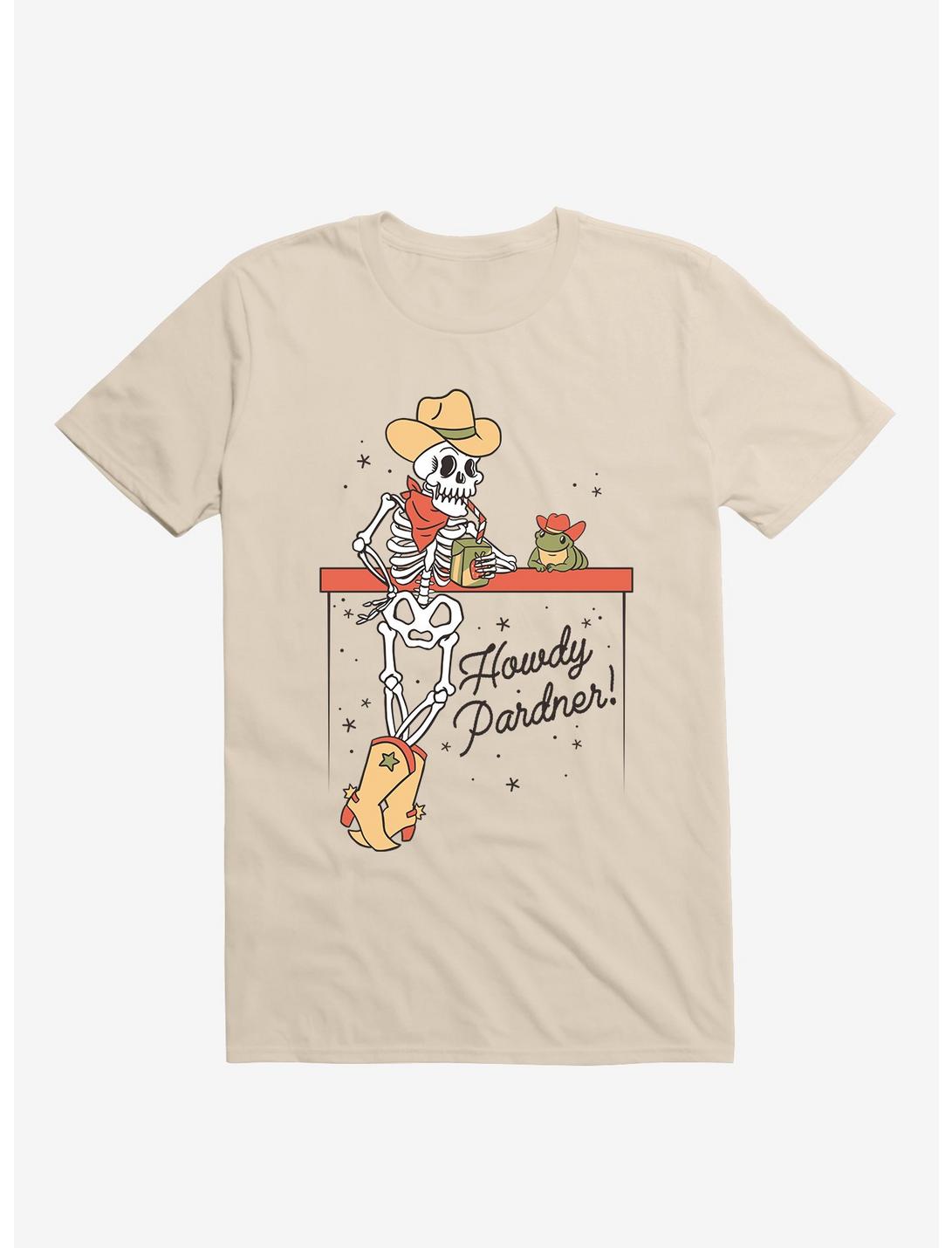 Howdy Pardner Skeleton Frog T-Shirt, SAND, hi-res